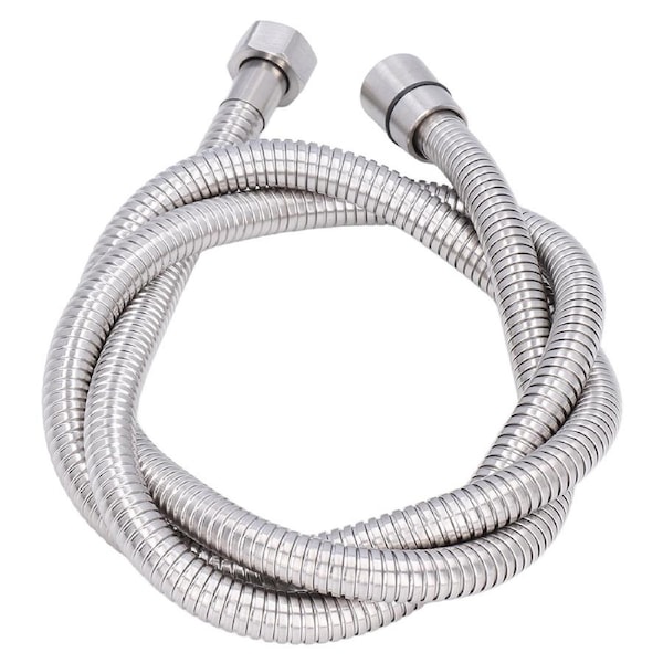 Stainless Steel Shower Hose Explosion Proof G1/2 Shower Head Hose for Bathroom Silver 1.5m/4.9ft