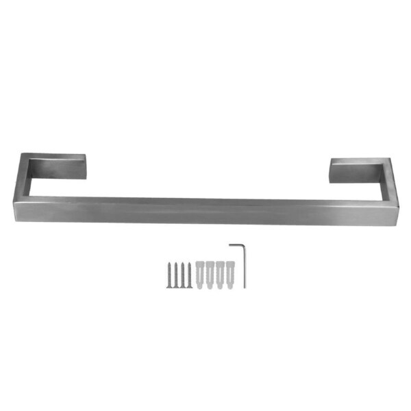 40cm Bath Towel Holder Brushed 304 Stainless Steel Wall Mount Towel Bar Rack for Bathroom