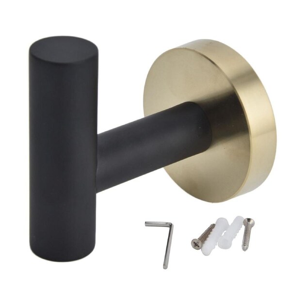 Towel Bar 4 Protective Layers Elegant Style Black Gold Bath Accessories for Kitchen Hotel