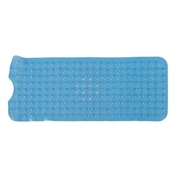 Bath Mat Mat PVC Anti Slip Mat for Bathroom Kitchen Hotel Toilet Shower Room 100x40cmBlue