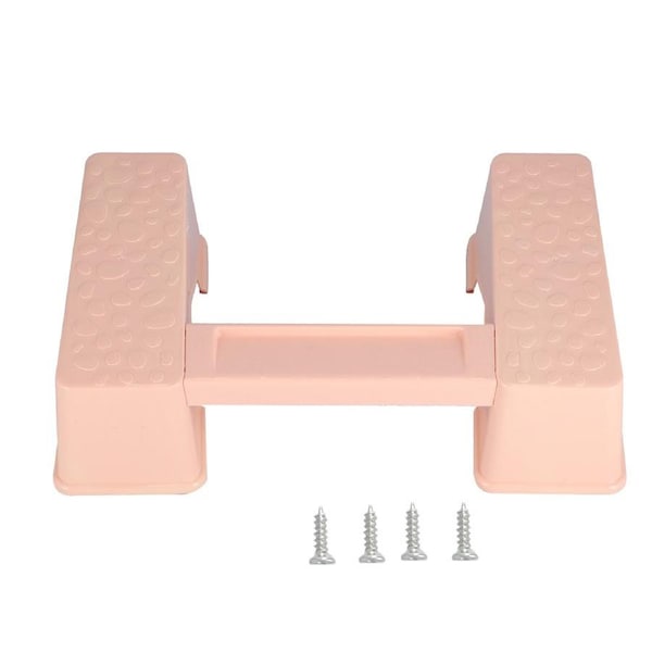Multifunctional Toilet Seat Stool Innovative Anti Slip Strong Load Bearing Footstool for Bathroom HomePink