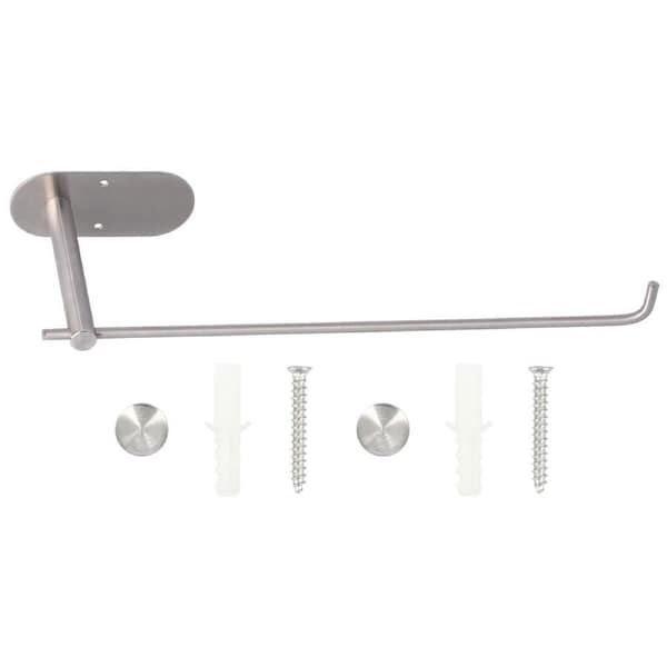 Plastic Wrap Rack Stainless Steel Wall Mounted Paper Towel Rack Paper Roll Holder for Kitchen Bathroom
