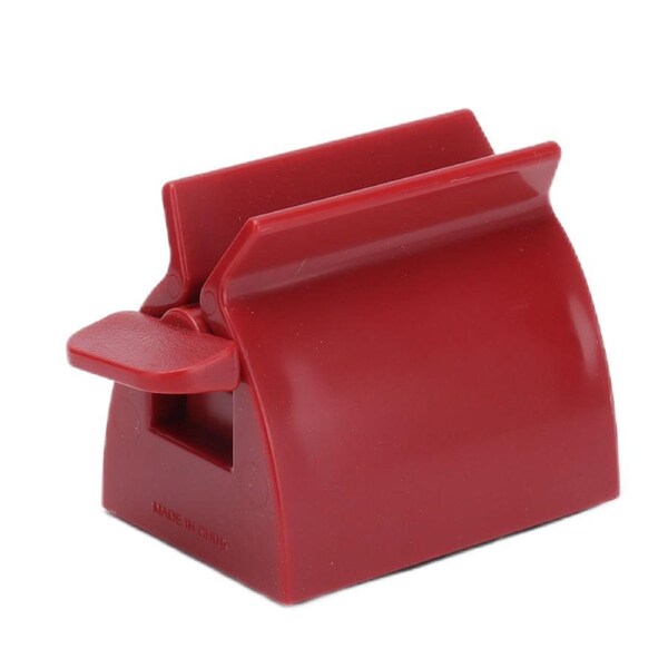 Manual Toothpaste Squeezer ABS Plastic Clip On Automatic Toothpaste Tube Squeezer for Home BathroomRed