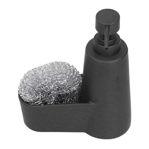 Soap Dispenser Dishwashing Liquid Hand Soap Pump with A Steel Ball for Bathroom and Kitchen SinkBlack