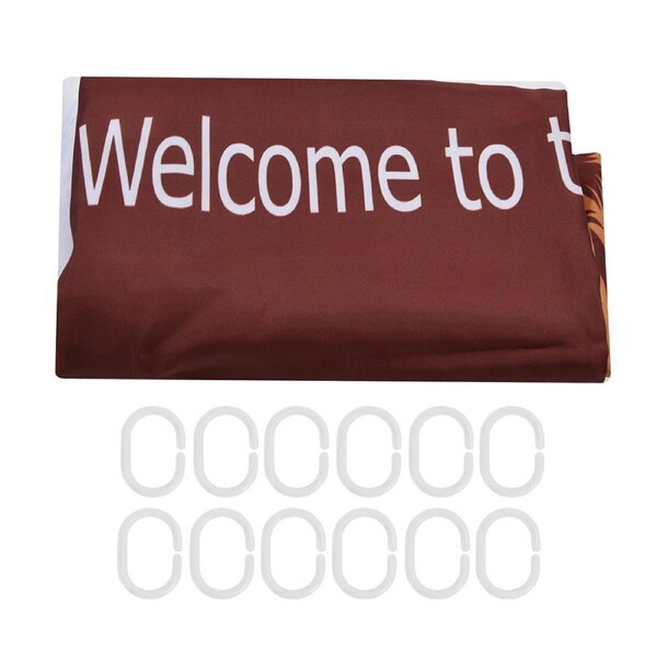 Innovative Decorating Curtain Fashionable Waterproof Shower Curtain for Bathroom Bathtubs180x180cm