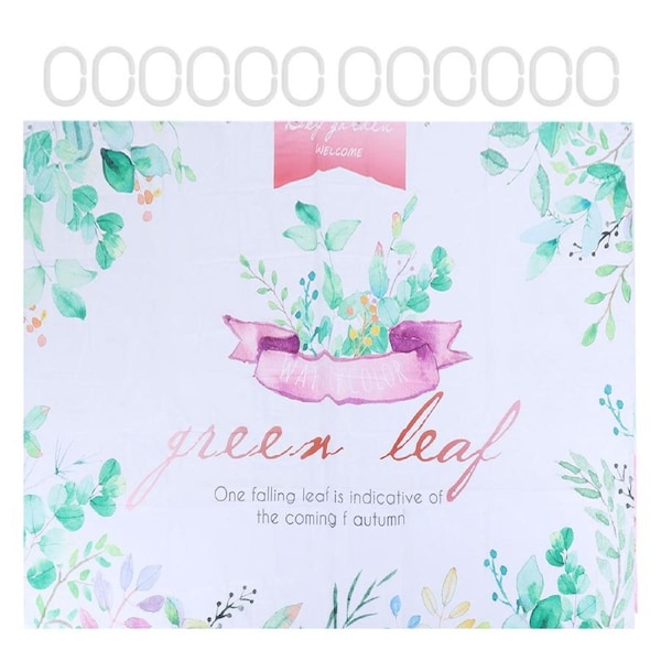 Plant Pattern Shower Curtain Innovative Waterproof Bath Curtain for Bathroom Home Bathtubs150x180cm