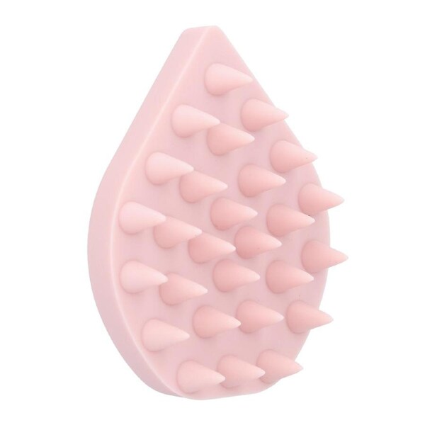 Shampoo Massage Brush Silicone Scalp Brush Hair Massager Bathing Shower Hair Cleaning CombPink