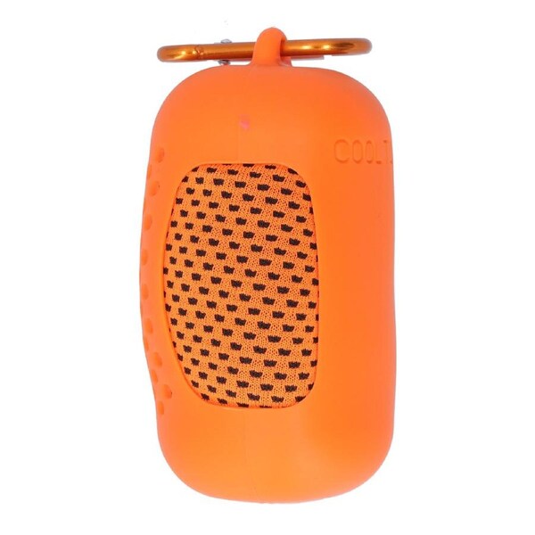 Cooling Towel Portable Polyester QuickDrying Towel with Silicone Case for Fitness Hiking Camping