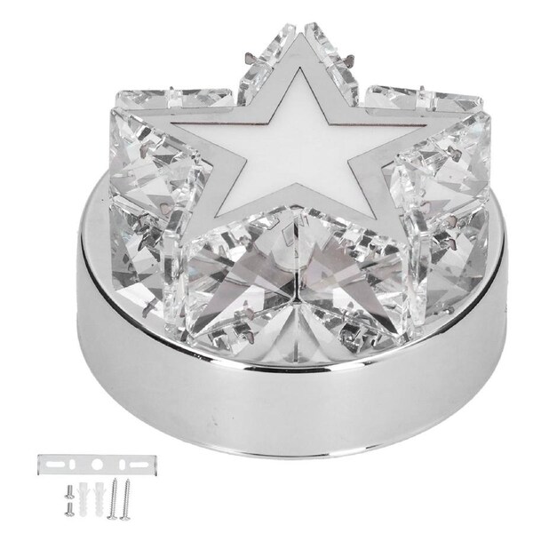 Ceiling Light FivePointed Starshaped Stainless Steel Ceiling Lamp White Light Color for Bookcase Bathroom Porch Corridor Kitchen