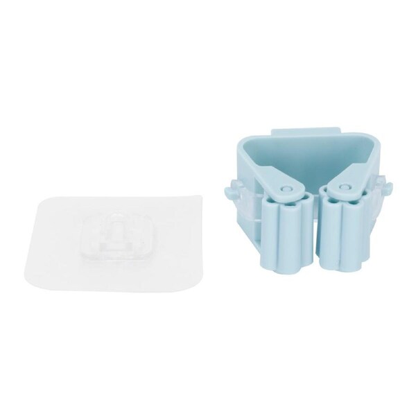 Broom Holder Wall Mounted Mop Storage Rack Clamp for Bathroom Kitchen Garden Light Green