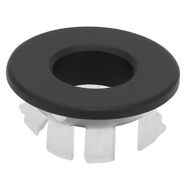 Bathroom Wash Basin Sink Overflow Cover Kitchen Sink Decoration Spare Hole for BathroomBlack