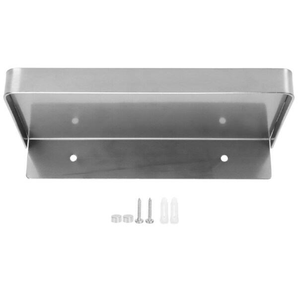 Bathroom Phone Holder Wall Mounted Thick Phone Storage Shelf Toilet Accessory 185x90mmBrushed