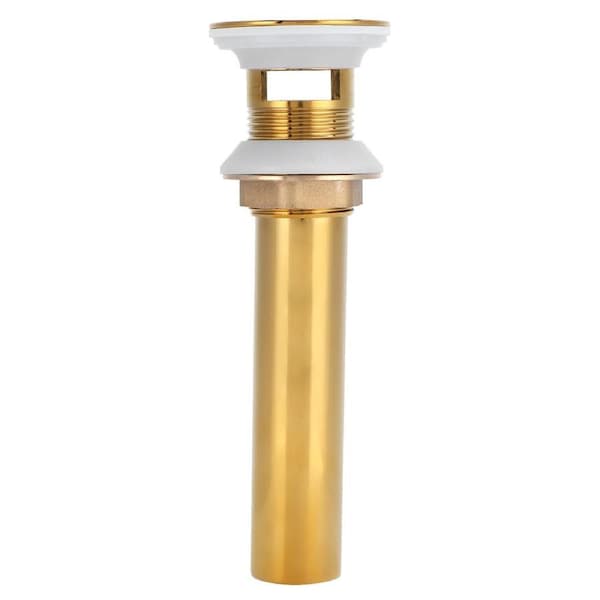 Wash Basin Sink Drain Anti Clogging Bathroom Drainer Stopper Accessories Non Overflow Gold(Flap with Hole )