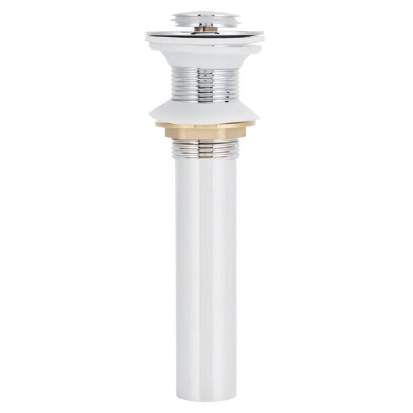 Basin Drain Sink Drain Stopper Electroplating Popup Drainer NonOverflow Bathroom Hardware(Electroplating Popup without Hole )
