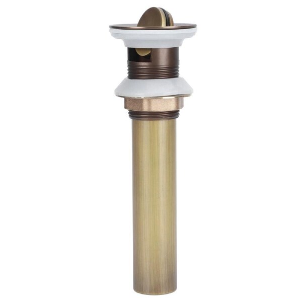 Sink Drain NonOverflow AntiClog Bathroom Wash Basin Drainer Stopper Accessory Antique(Flap with Hole )
