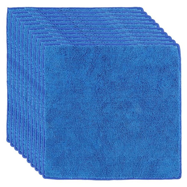 10Pcs 30x30cm Blue Square Hand Towel Absorbent Towel for Home Bathroom Sports