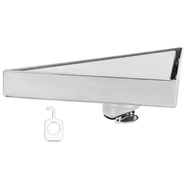 Concealed Floor Drain Triangular Corner Drain Set for Home Balcony Bathroom Shower Room