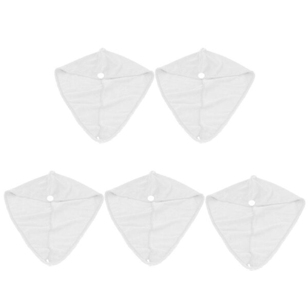 5PCS Quick Dry Microfiber Hair Hat Women Bathroom Strong Water Absorption Bath Towel Hair Dry TowelWhite