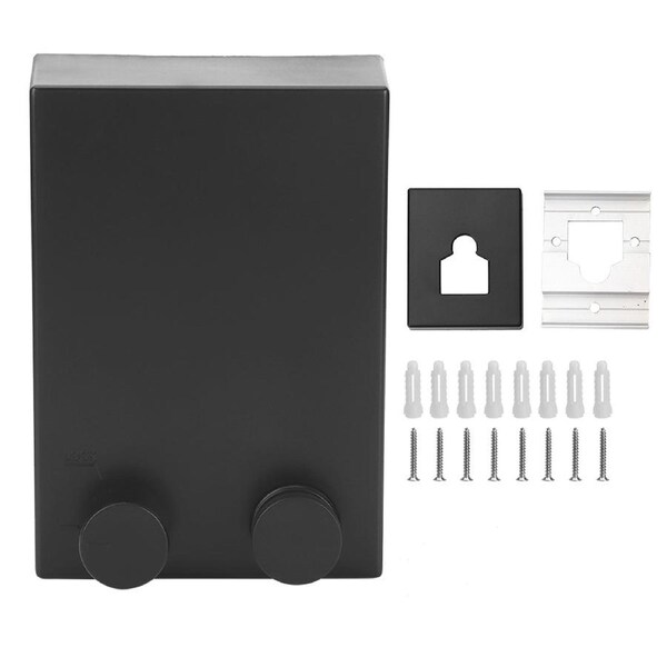 Telescopic Adjustable Clothesline Wall Mounted Clothes Drying Rope String Stainless Steel for Bathroom Laundry9021B Black