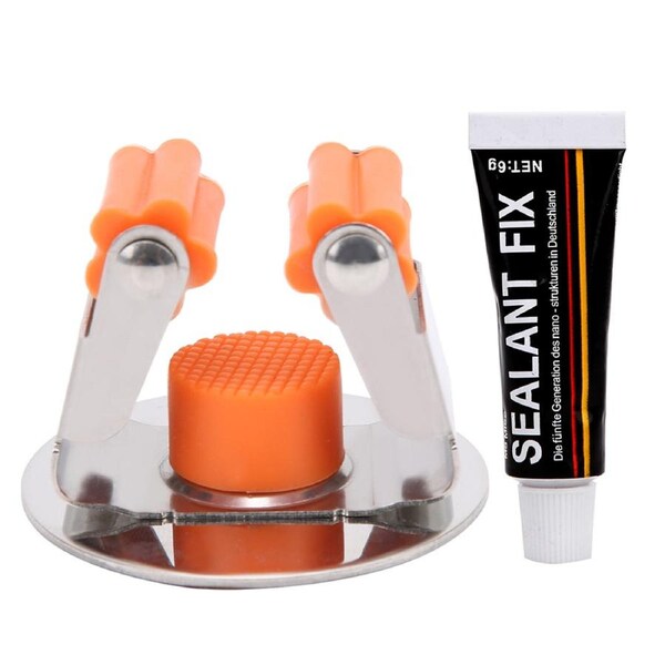 Stainless Steel Mop Broom Holder Organizer Self Adhesive Wall Mounted Mop Rack for Garage Kitchen BathroomRound Base