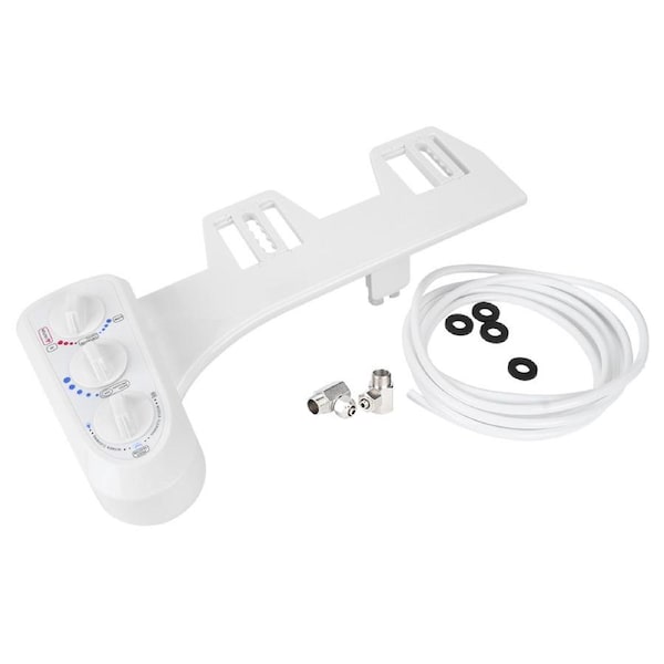 G1/2 Thread Bidet Toilet Attachment Hot and Cold Water Simple Installation Double Nozzle Bidet