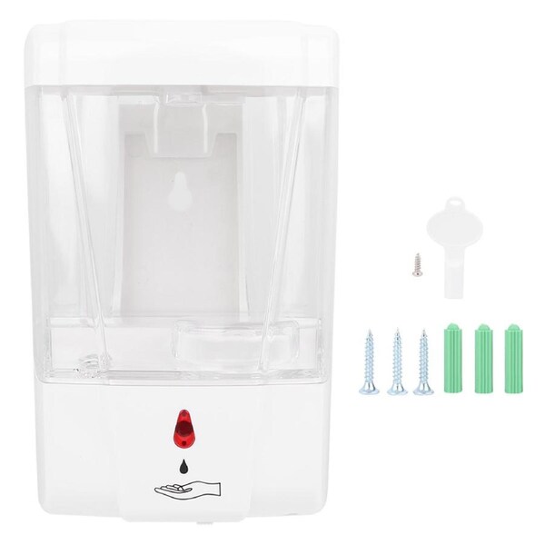 Automatic Induction Soap Dispenser Wall Mounted Touchless Liquid Hand Wash Container for Kitchen Bathroom