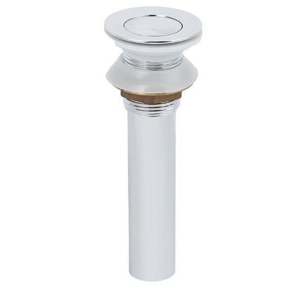 Household Basin Sink Electroplating Pop Up Drain Stopper Kit Wash Basin AccessoriesWithout Overflow Hole