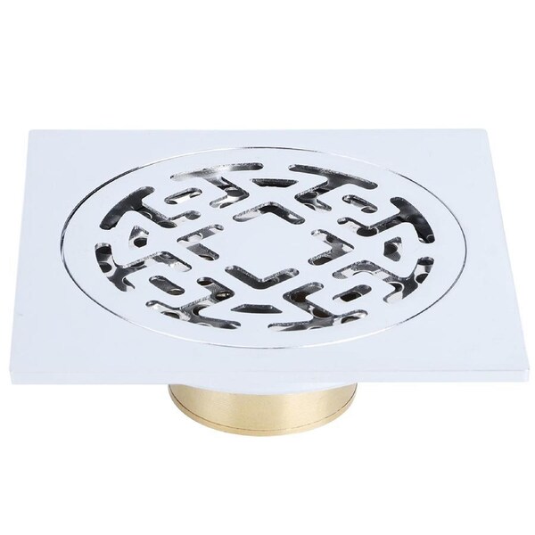 Stainless Steel Chrome Plated Floor Drain Anti Odor Insect Resistant Bathroom Water Draining