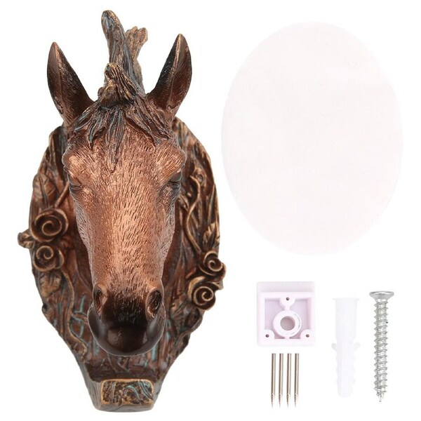Vintage Animal shape Wall Hook Coat Hanging Hook Home Decoration for Bathroom Bedroom(Horse shape )