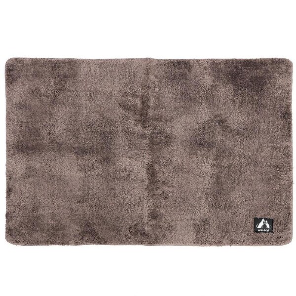 Soft Door Mat Anti Slip Absorbent Floor Rug Bedside Carpet Mat for Home Bathroom Bedroom(Brown 80x120cm)