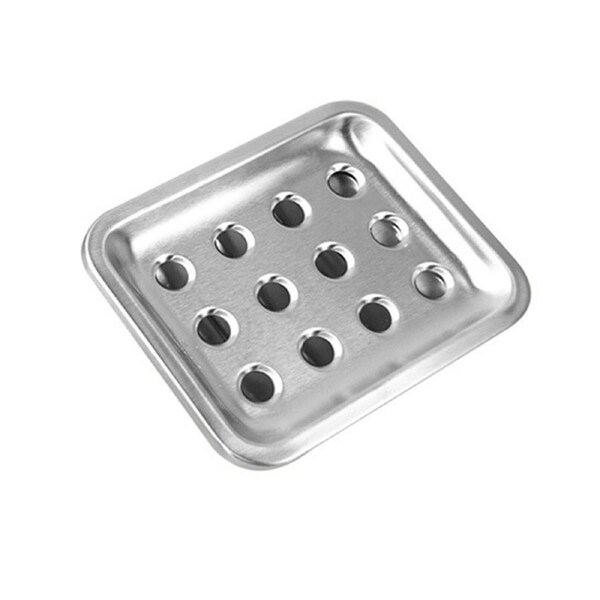 Soap Dish Tray Stainless Steel Double Layer Removable Soap Saver Dry Tray for Shower Bathroom Counter Top