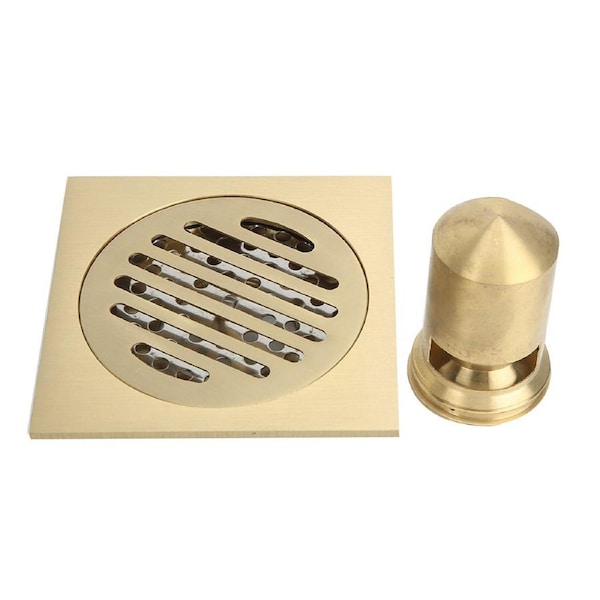 Square Shape Single Use Floor Drain Anti Odor Anti Clog Shower Drain for Home Bathroom