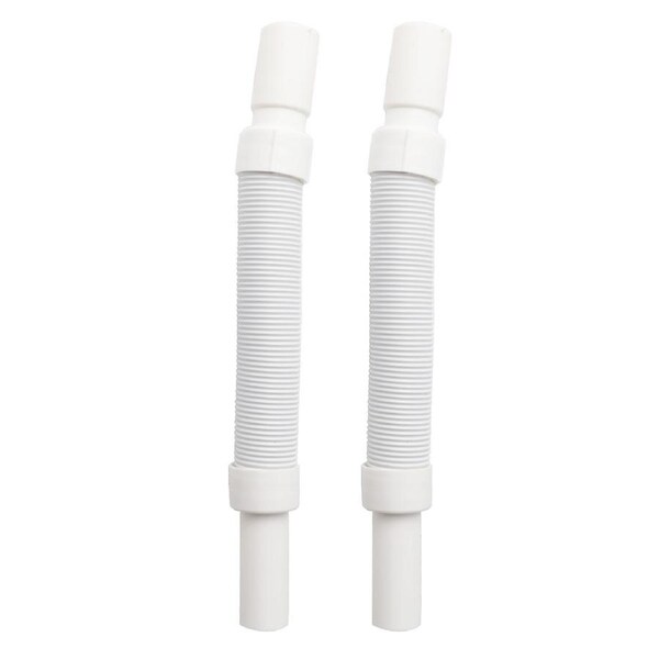 2Pcs Flexible Retractable Bathroom Basin Water Drain Hose Pipe Draining Accessories