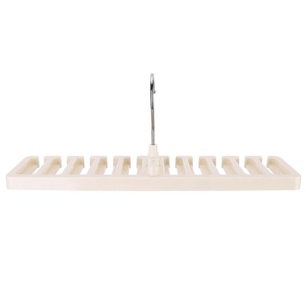 Multifunction Tie Rack Hanger Rotating Hook Belt Holder Closet Ties Storage OrganizerBeige