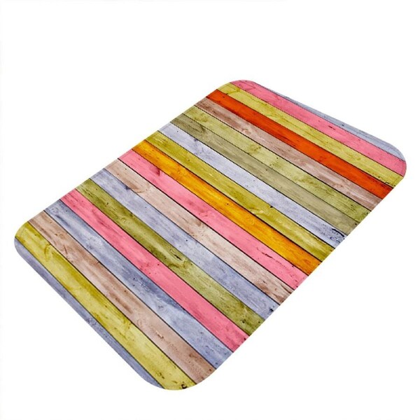 Non Slip Door Mat Water Absorption Rug Carpet Bath Pad Mat Bathroom Bedroom Decor-40*60cm