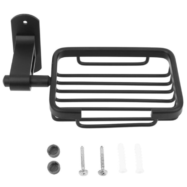 Bathroom Aluminum Soap Holder Bathroom Wall Mounted Storage Rack