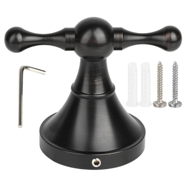 Classic Antique Style Black Bronze Single Robe Hat Coat Hanger Hook Wall Clothes Hooks