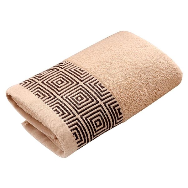 100% Cotton Large Thicken Absorbent Quick drying Soft Face Towel Washcloth (Brown)