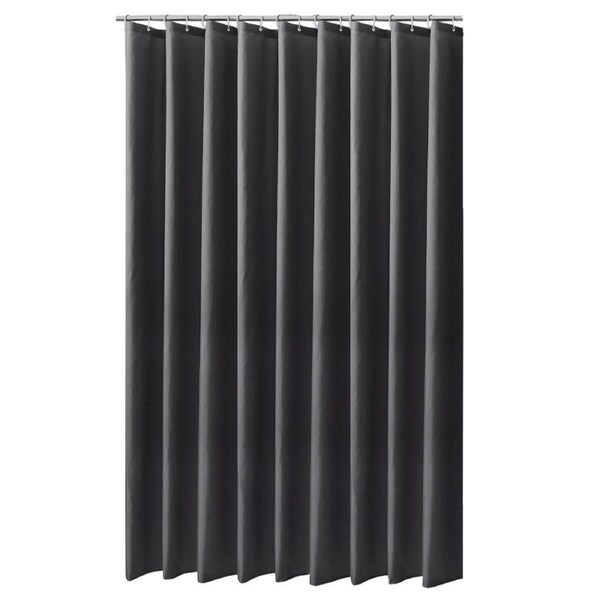Durable Waterproof Mildew proof Lightproof Bathroom Curtain with Hooks(1#)