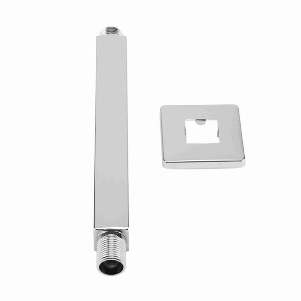 Square Stainless Steel Top Shower Arm Pipe Wall Mount for Bathroom Ceiling Shower Head(20 cm)
