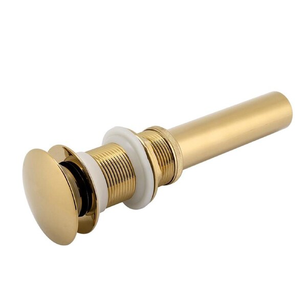 G1 1/4" Brass Bathroom Basin Sink Pop Up Drain Assembly NOn Overflow (Titanium Chrome Plating)