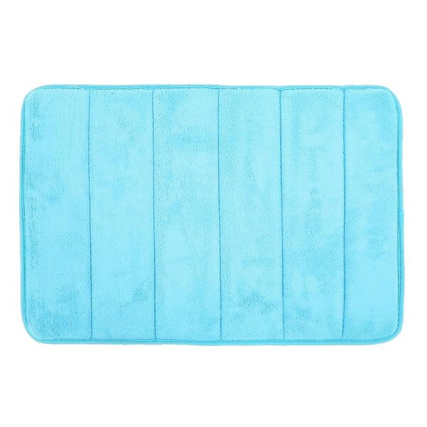 Water absorbing Quick drying Anti slip Reelable Floor Cushion Pad Household(Light Blue)
