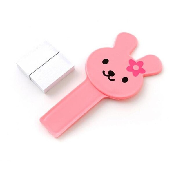 Toilet Cover Lifter Avoid Direct Contact Cartoon Toilet Seat Lifting Sticker Bathroom Accessories for Home Pink Rabbit