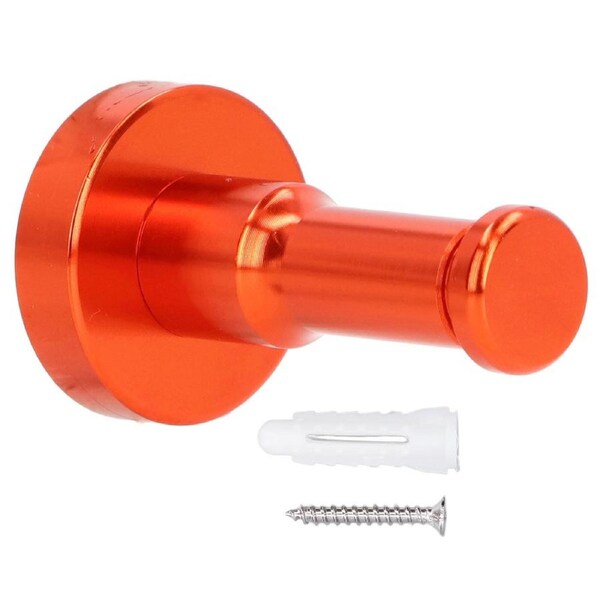 Retro Bathroom Hook Aluminum Towel Hook Heavy Duty Wall Coat Hanger for Balcony KitchenOrange