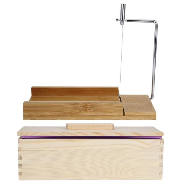 DIY HandMade Soap Candle Bread Making Mold Mould Cutter Set Kitchen Making Supplies(Cutter Board Box with Lid )