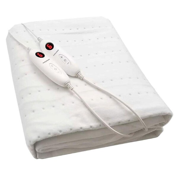 Morphy Richard Queen Size Fitted Electric Underblanket Home/Room Bedding WHT