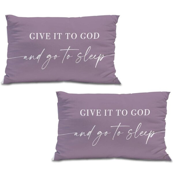 Catzon 2 Pcs Summer Lumbar Pillow Covers Linen Pillowcase for Home Decor-Set 21