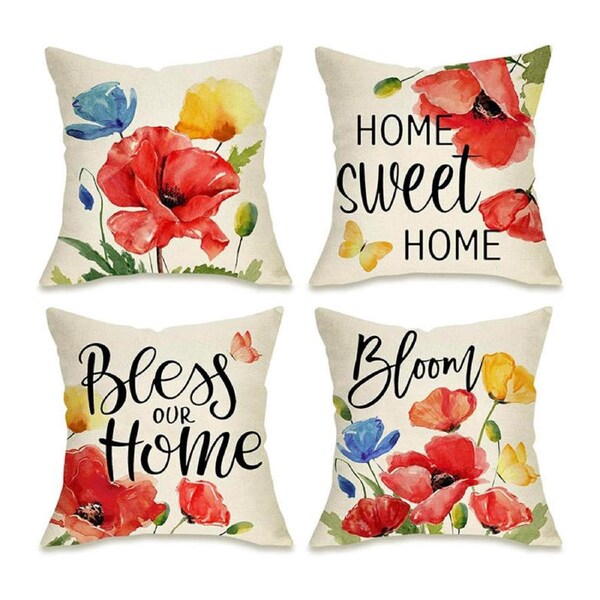 Catzon 4 Pcs Decorative Throw Pillow Covers with HD Printing for Home Decor-16