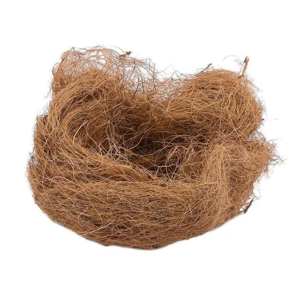300g Coconut Bird Nest Woven Straw Nest Natural Breeding House Cage Decor