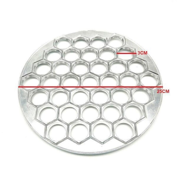 Aluminium Alloy Dumpling Mould Maker 37 Hole Ravioli Pierogi Wrapper Tool 25cm